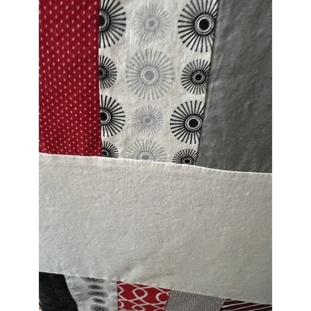Handmade Vintage‎ Quilt /shams Grandma Farm 64x 62 Cotton Fabric Vintage Cleaned